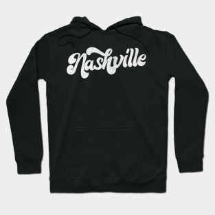 Nashville  // Retro Typography Design Hoodie